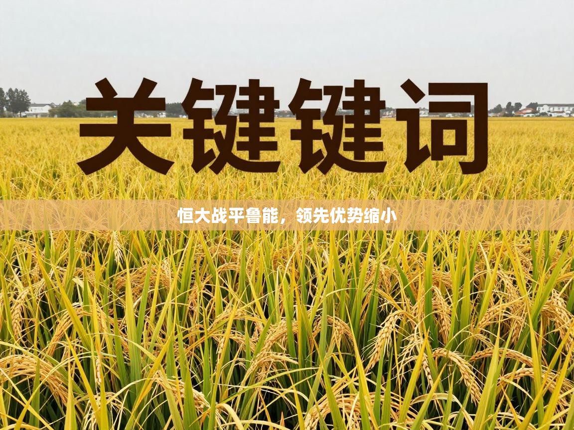 恒大战平鲁能，领先优势缩小  第2张